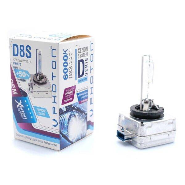 D8S 6000K +%50 FAZLA IŞIK D SERİSİ XENON AMPÜL