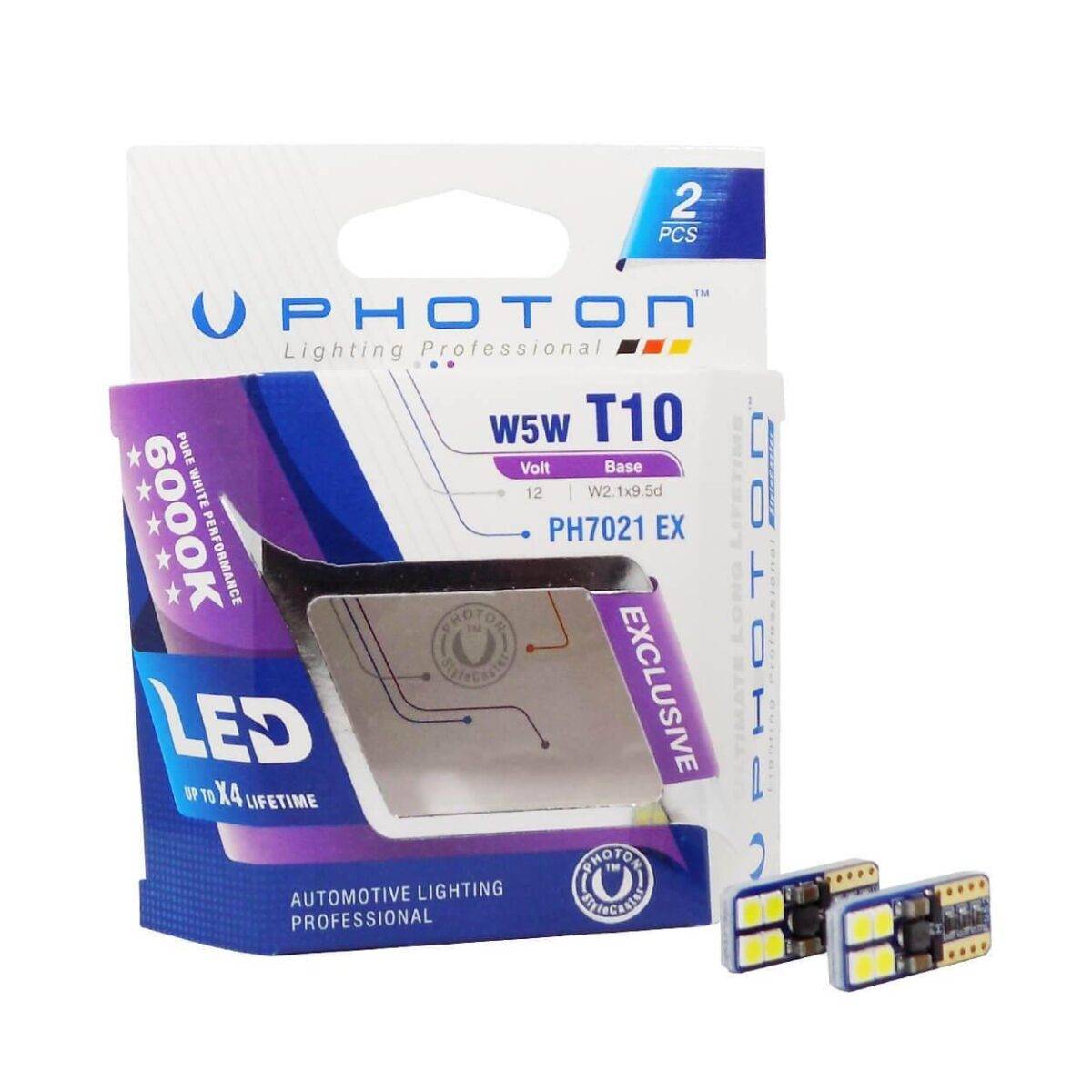 PHOTON W5W 12V EXCLUSIVE CANBUS SERIE LED - Görsel 1