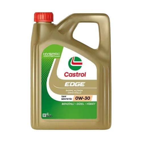 Castrol Edge 0W30 Motor Yağı 4 Lt (2025 Üretim)