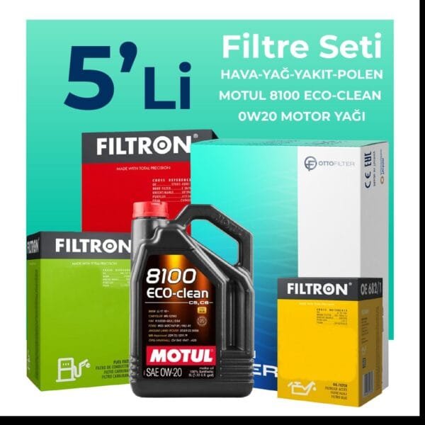 Filtron Opel Insignia 1.5 Dizel Filtre Bakım Seti Motul Motor Yağlı (2018-2023) 5 Li