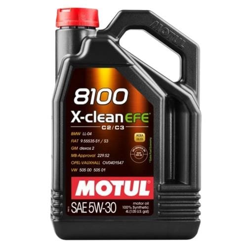 Motul 8100 X-Clean Efe 5W30 Motor Yağı 4 Lt (2025 Üretim)