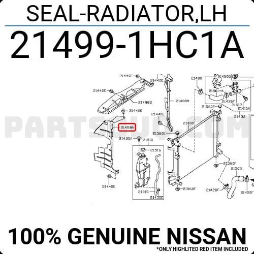 Nissan Micra Radyator havalandırma Plastiği Sağ Deflektör 2011-2016 Orijinal