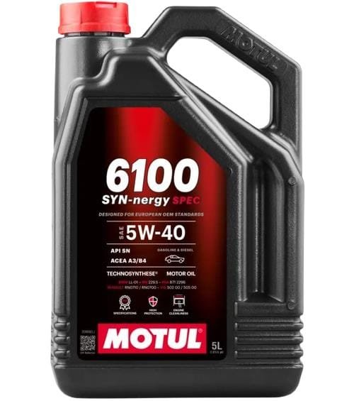 Motul 6100 Syn-Nergy 5W40 Motor Yağı 5 Lt (2025 Üretim)