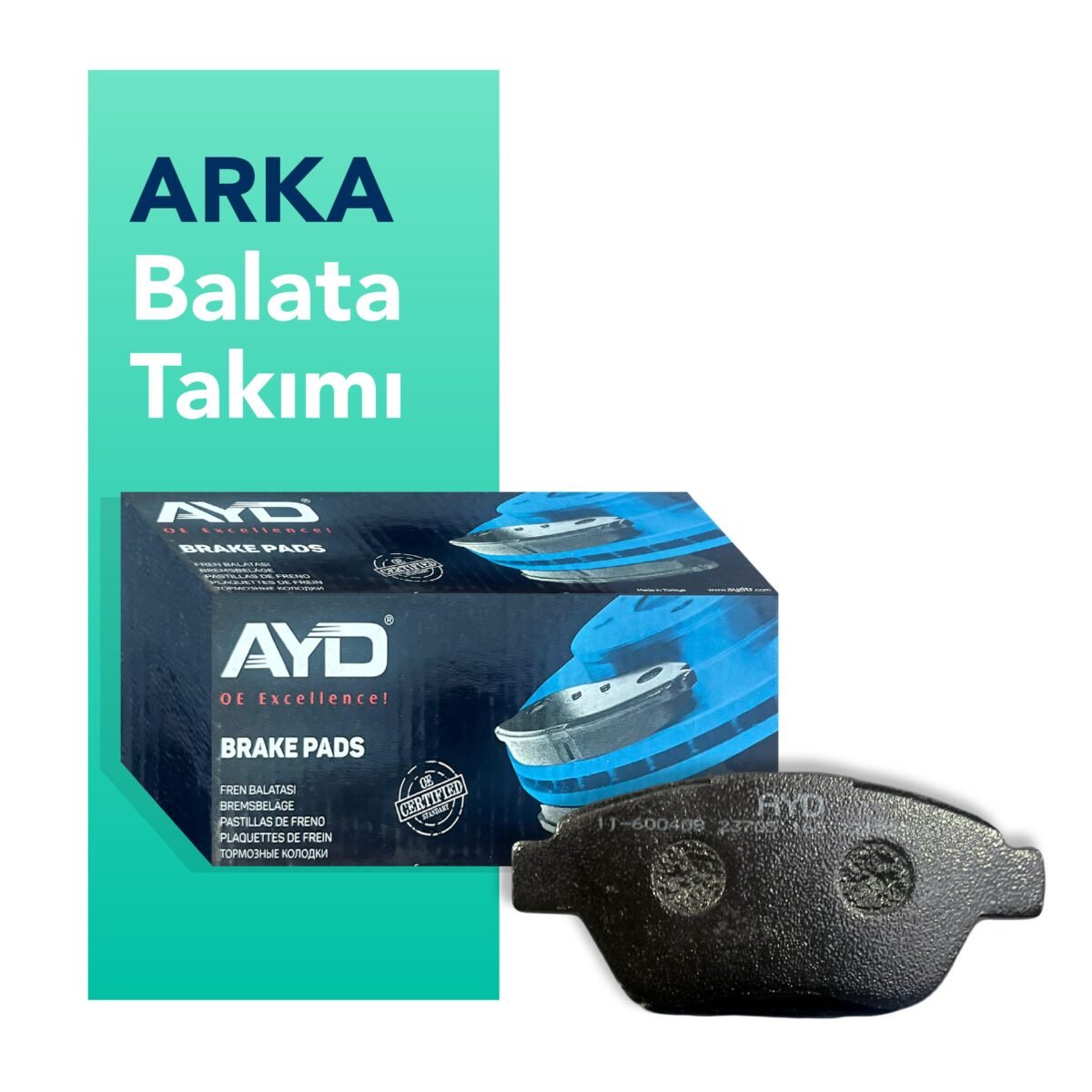 AYD Kia Rio Arka Fren Takım Balatası (2007-2011) - Görsel 1
