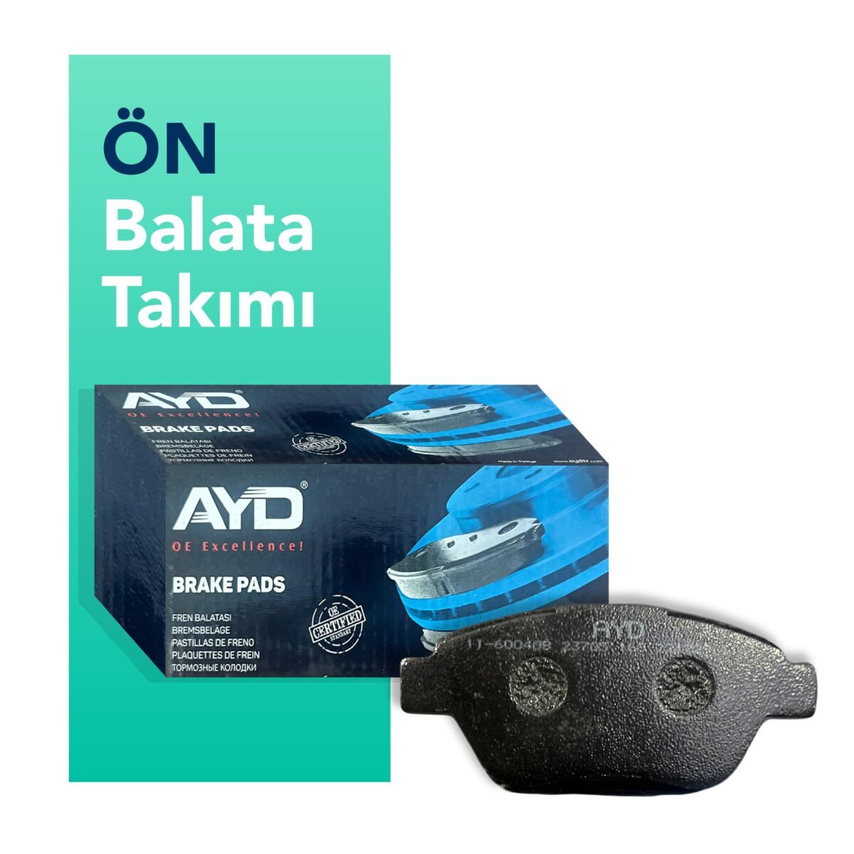 AYD Kia Rio Ön Fren Takım Balatası (2007-2011) - Görsel 1