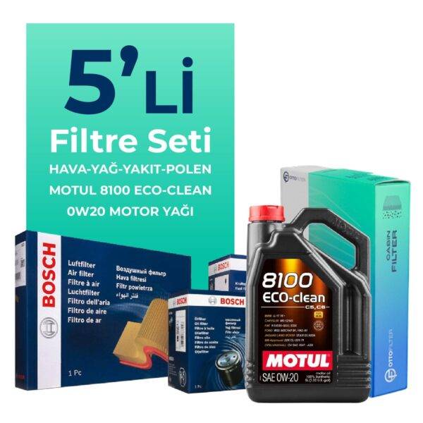 BOSCH Mercedes Vito 114 CDI 2.0 Dizel Filtre Bakım Seti Motul Motor Yağlı (2019-2024) 5 Li