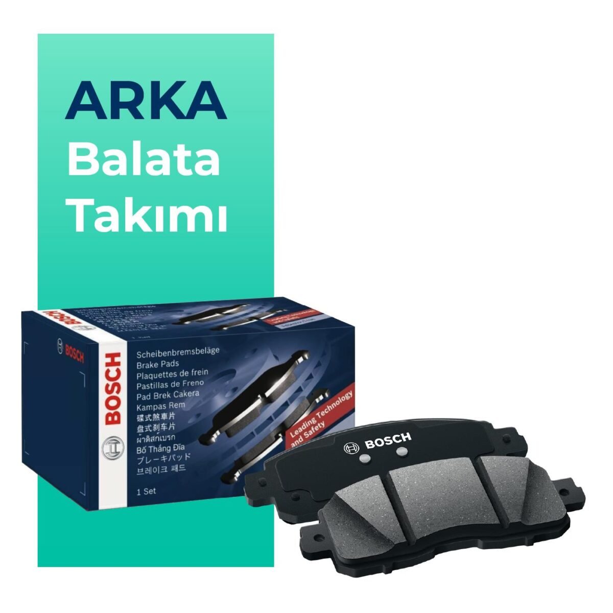 BOSCH VW Touareg Arka Takım Balatası (2012-2018) - Görsel 1