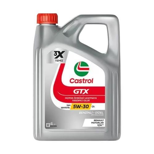 Castrol GTX 5W30 C4 Motor Yağı 4 Lt (2025 Üretim)