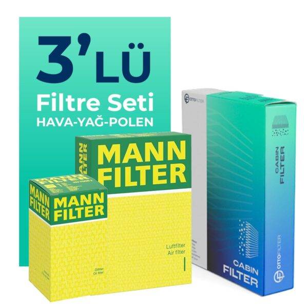 MANN Ford EcoSport 1.5 Dizel Filtre Bakım Seti (2018-2022) 3 Lü