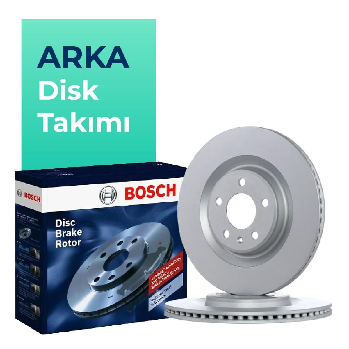 BOSCH Mercedes A180 Arka Takım Disk (2018-2024) - Görsel 1