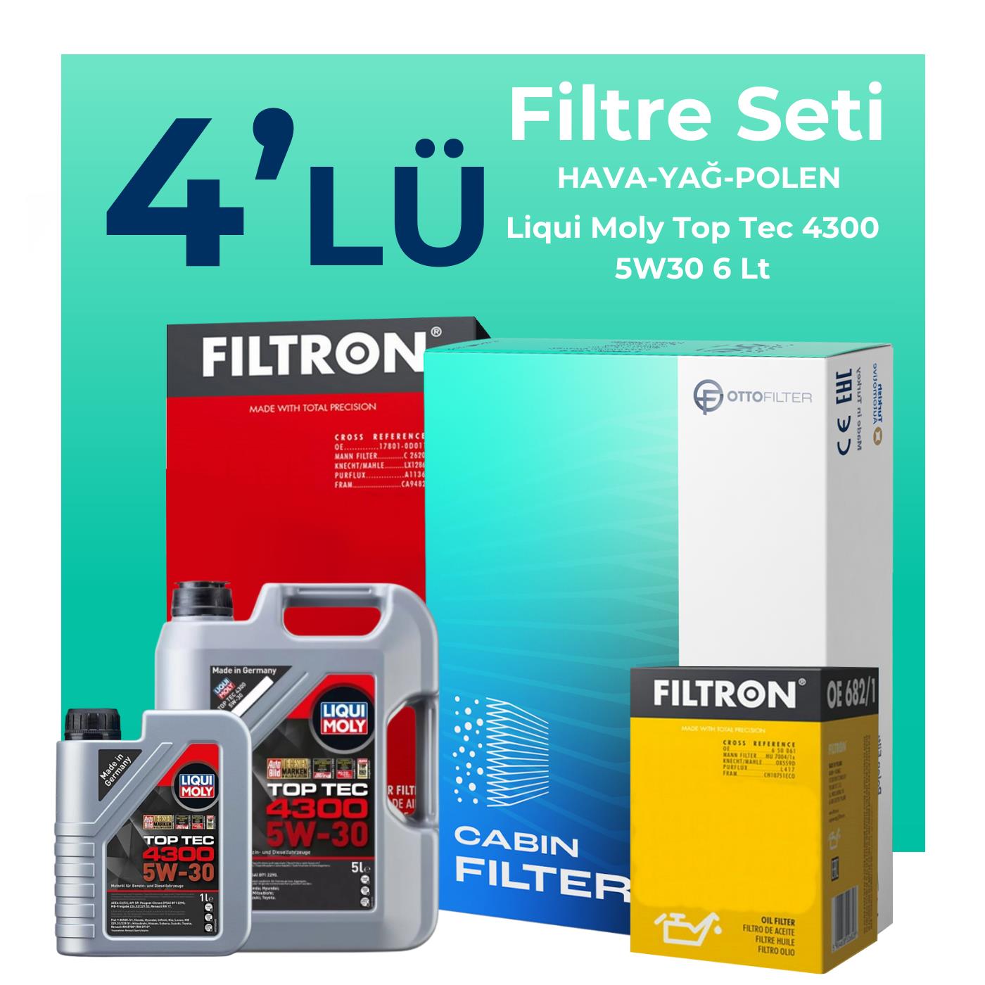 filtron-renault-kadjar-1-3-benzin-tce-filtre-bakim-seti-liqui-moly-motor-yagli-2018-2022-4-lu-122295.jpg Filtron Renault Kadjar 1.3 Benzin TCe Filtre Bakım Seti Liqui Moly Motor Yağlı (2018-2022) 4 Lü - Görsel 1