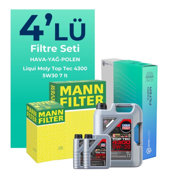 MANN Nissan Skystar 2.5 Dizel Filtre Bakım Seti Liqui Moly Motor Yağlı (2008-2012) 4 Lü