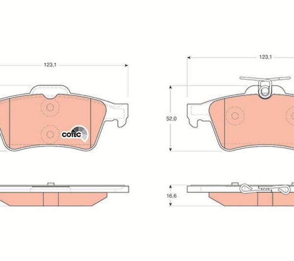 Arka Fren Balatası Ford Focus C-Max Connect Renault Laguna 2001-2012