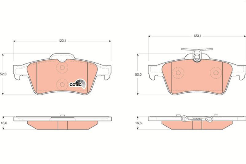 Arka Fren Balatası Ford Focus C-Max Connect Renault Laguna 2001-2012