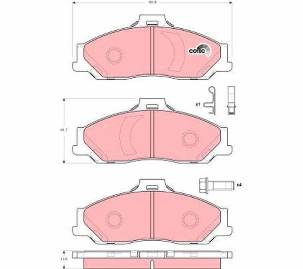 Ford Ranger Ön Fren Balatası 1999-2007