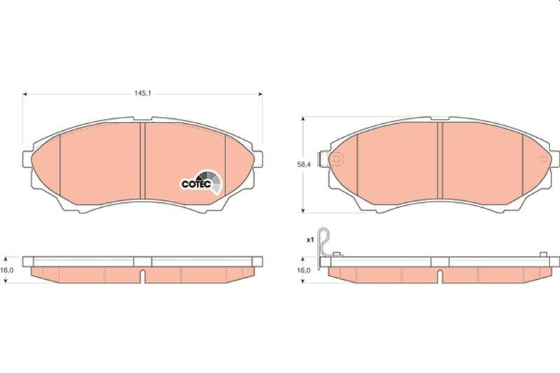 Ford Ranger Mazda Pickup Ön Fren Balatası 2000-2012