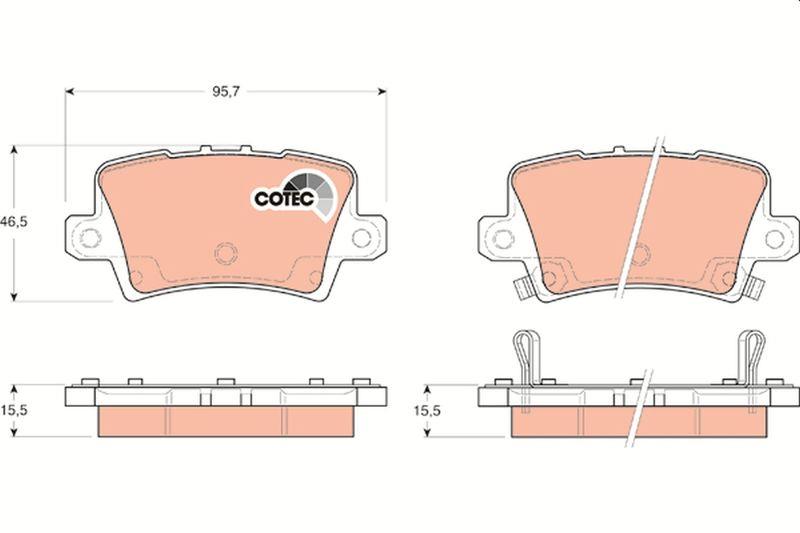 Honda Civic Hatcback Arka Fren Balatası 2005-2012