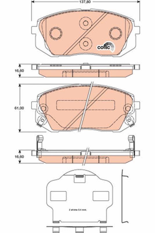 Hyundai İX35 Kia Sportage Ön Fren Balatası 2005-2015