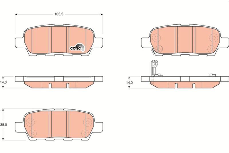 Nissan Qashqai X-Trail Arka Fren Balatası 2006-2013