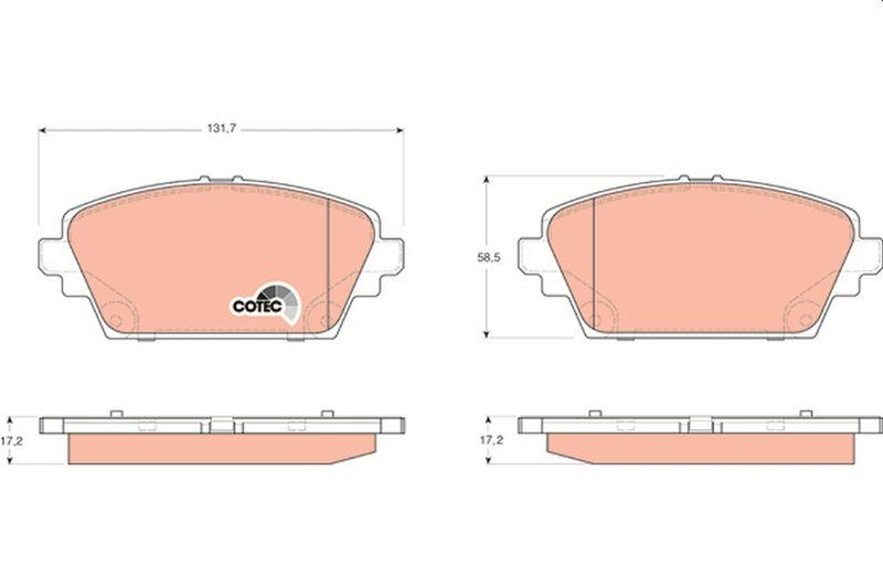 Nissan Primera Almera Ön Fren Balatası 2001-2009