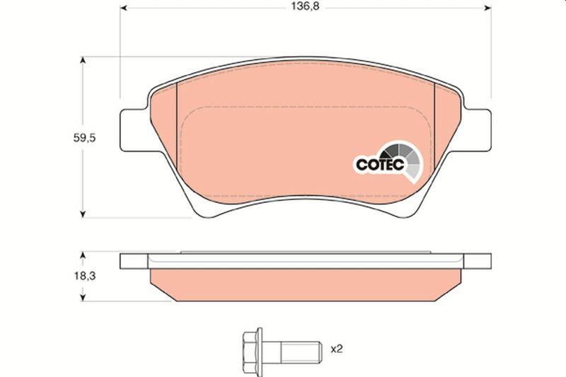 Renault Kangoo Megane Ön Fren Balatası 2001-2008