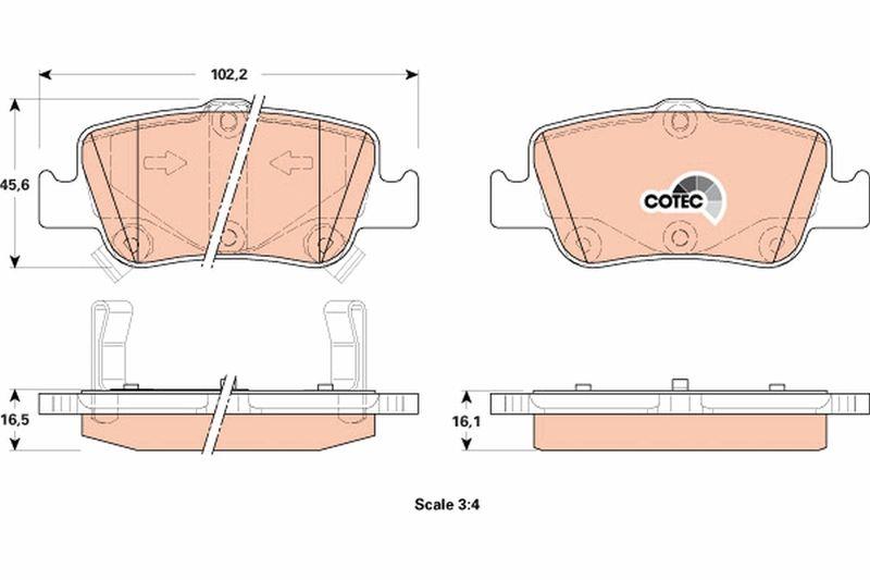 Toyota Corolla Auris Arka Fren Balatası 2007-2018