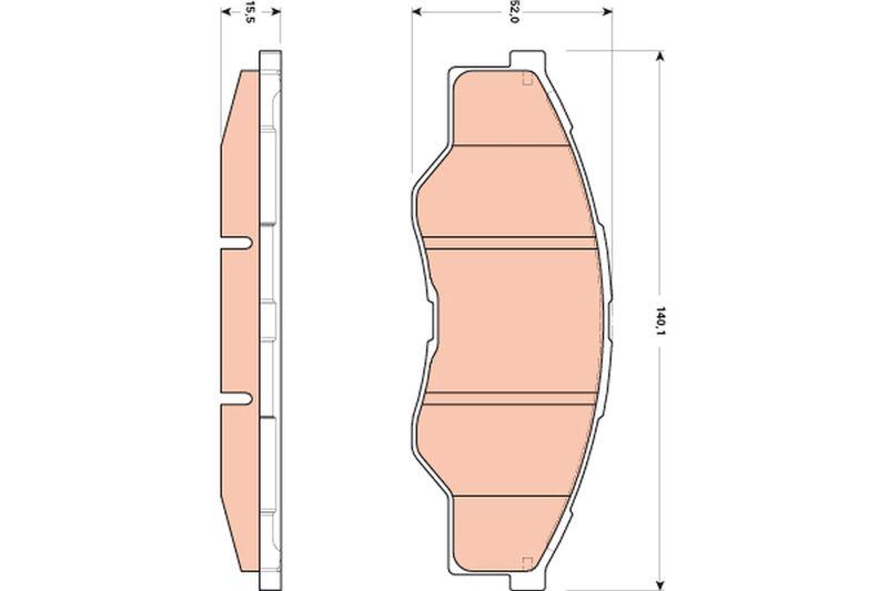 Toyota Hilux VIGO Ön Fren Balatası 2006-2015