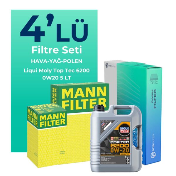 Mann Filter Cupra Terramar 1.5 Benzinli Filtre Bakım Seti Liqui Moly Motor Yağlı (2024-2026) 4 Lü