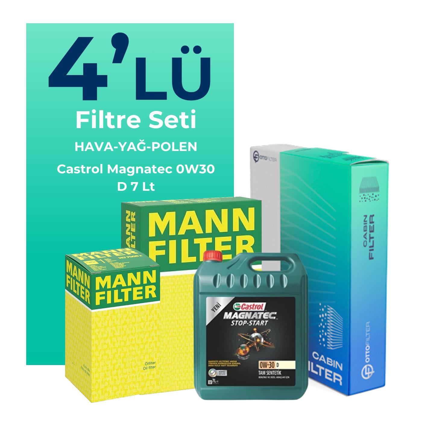 mann-jaguar-xf-2-0-dizel-filtre-bakim-seti-castrol-motor-yagli-2015-2020-4-lu-130646.jpg MANN Jaguar XF 2.0 Dizel Filtre Bakım Seti Castrol Motor Yağlı (2015-2020) 4 Lü - Görsel 1