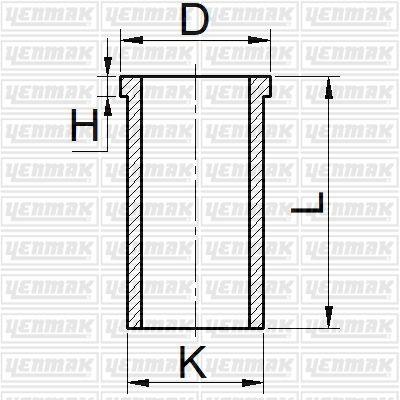 YENMAK Motor Gömleği 51-65796 Nissan D22 2.7 Td27 96MM
